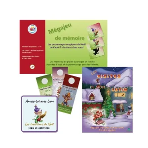 Coffret Cadô-T pour enfants - Les visites de mon lutin et Mégajeu de mémoire