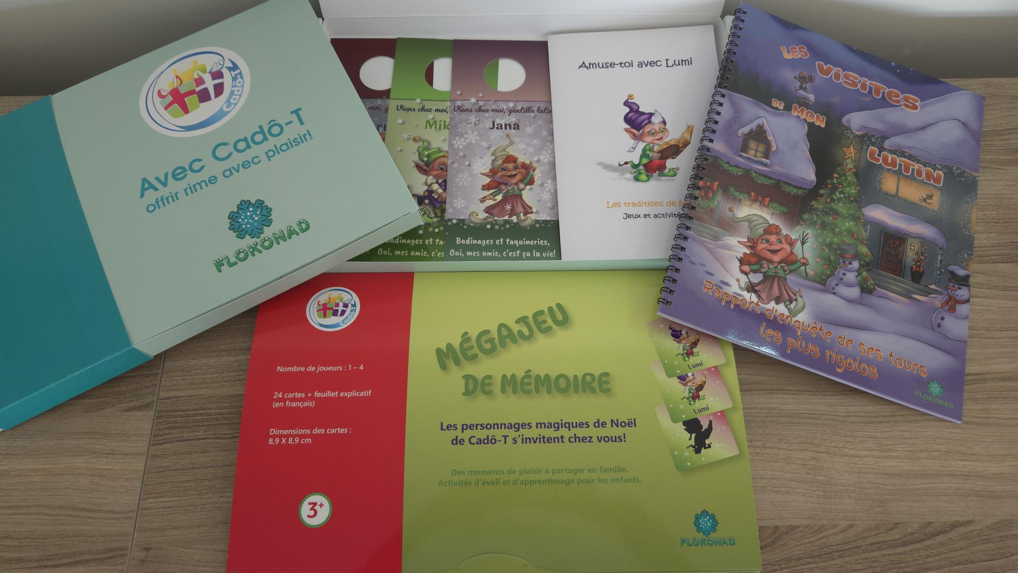 Coffret Cadô-T pour enfants - Les visites de mon lutin et Mégajeu de mémoire – Image 6